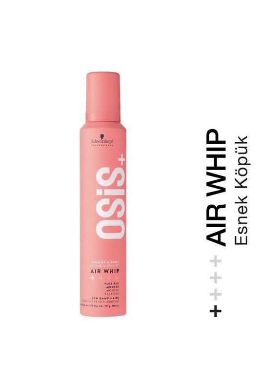 Air Whip Hacim Ve Tutuş Sağlayan Esnek Köpük 200ml | Nemli Saç Hissi, Isı Koruma