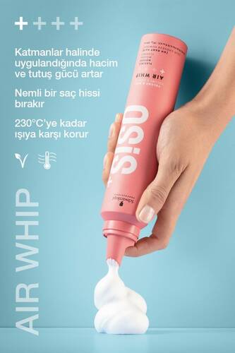 Air Whip Hacim Ve Tutuş Sağlayan Esnek Köpük 200ml | Nemli Saç Hissi, Isı Koruma - 2
