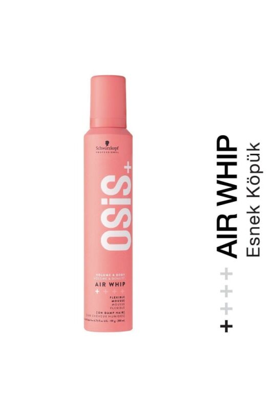 Air Whip Hacim Ve Tutuş Sağlayan Esnek Köpük 200ml | Nemli Saç Hissi, Isı Koruma - 1