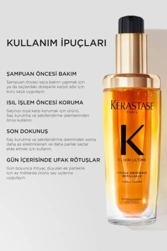 Kerastase Elixir Ultime Saç Bakım Yağı Refill 75 ml - 7