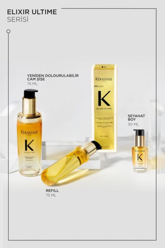 Kerastase Elixir Ultime Saç Bakım Yağı Refill 75 ml - 8