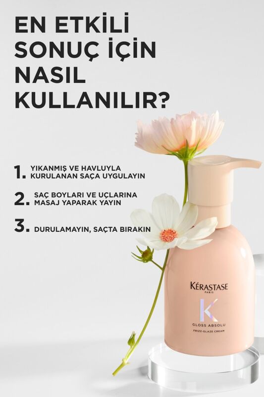Gloss Absolu Kalın Telli Ve Elektriklenmeye Eğilimli Saçlar Için Elektriklenme Karşıtı Şek - 5