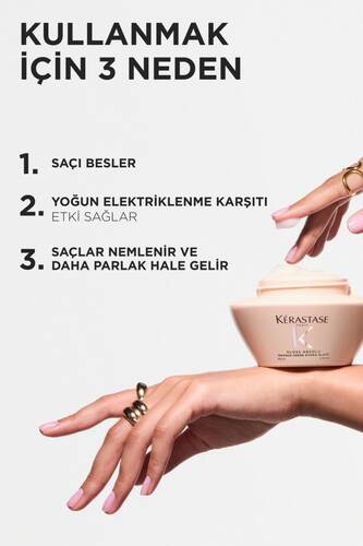 Gloss Absolu Kalın Telli Ve Elektriklenmeye Eğilimli Saçlar Için Nemlendiren Maske 200ml - 7