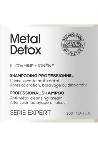 Serie Expert Metal Detox Renkli ve Açıcı ile İşlem Görmüş Saçlar İçin Metal Karşıtı Şampuan 300ml - 6