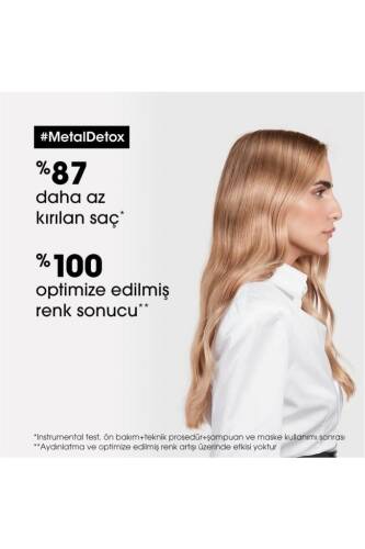 Serie Expert Metal Detox Renkli ve Açıcı ile İşlem Görmüş Saçlar İçin Metal Karşıtı Şampuan 300ml - 3