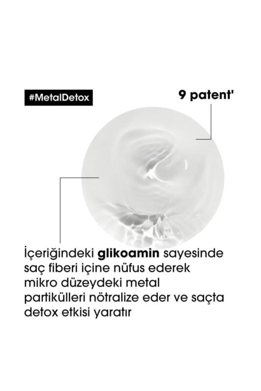 Serie Expert Metal Detox Renkli ve Açıcı ile İşlem Görmüş Saçlar İçin Metal Karşıtı Şampuan 300ml - 4