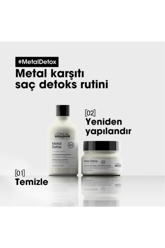 Serie Expert Metal Detox Renkli ve Açıcı ile İşlem Görmüş Saçlar İçin Metal Karşıtı Şampuan 300ml - 5