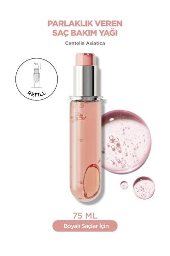Kerastase - Kerastase Chroma Absolu L'huile Chroma Eclat Boyalı Saçlar Için Yedek Şişe Bakım Yağı 75 ml