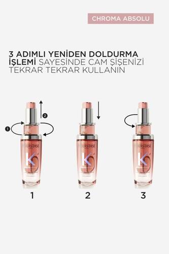 Kerastase Chroma Absolu L'huile Chroma Eclat Boyalı Saçlar Için Yedek Şişe Bakım Yağı 75 ml - 6