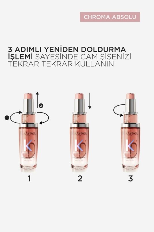 Kerastase Chroma Absolu L'huile Chroma Eclat Boyalı Saçlar Için Yedek Şişe Bakım Yağı 75 ml - 6