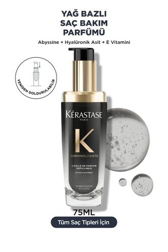 Kerastase - Kerastase Chronologiste L'huile De Parfum Canlandırıcı Saç Bakım Yağı 75 ml 75 ml