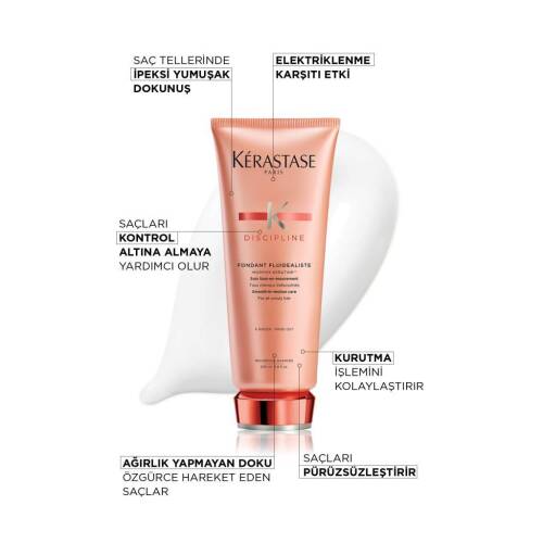 Kerastase Discipline Fondant Fluidealiste Elektrik Önleyici Krem 200 ml (1)