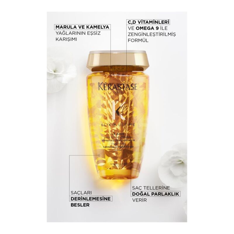 Kerastase Elixir Ultime Parlaklık Şampuanı - Le Bain 250 ml - 3