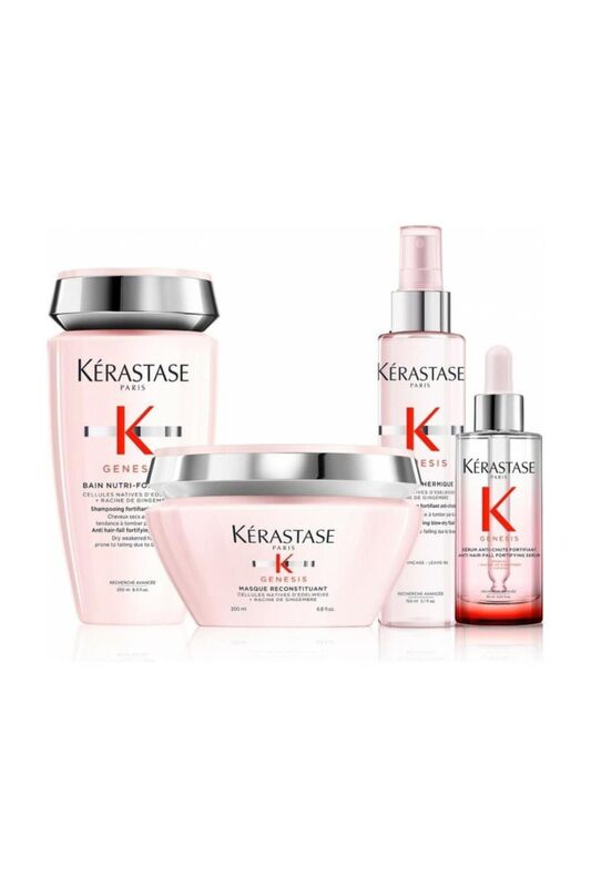 Kerastase Genesis Dökülme Önleyici Şampuan 250 ml + Maske 200ML +Thermique Sprey 150 Ml+Fortifiant Serum 90 ml