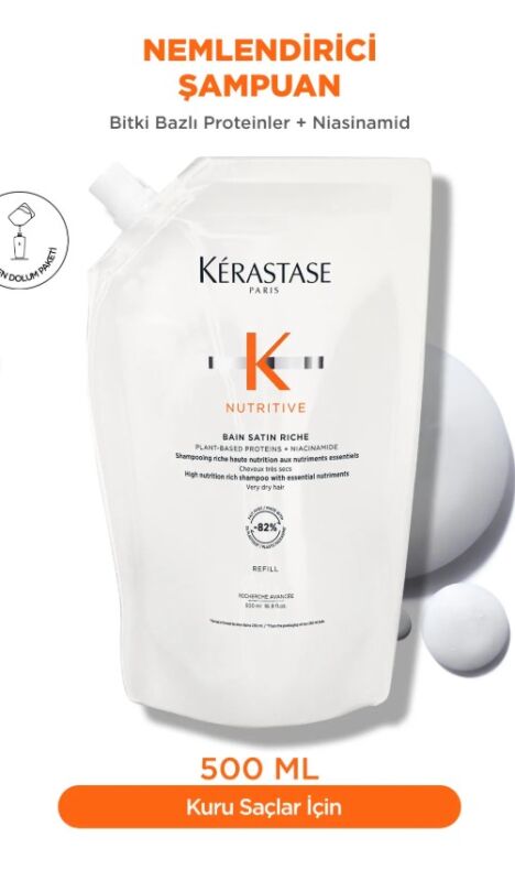 Kerastase Nutritive Bain Satin Riche Yoğun Nemlendirici Şampuan 500 ml - 1