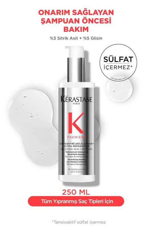 Kerastase Premiere Concentré Décalcifiant Ultra-Réparateur Onarım Sağlayan Şampuan Öncesi Bakım 250 ml