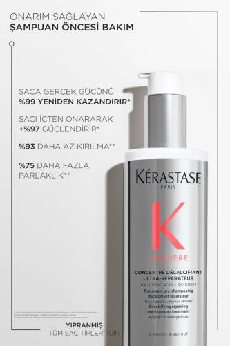 Kerastase Premiere Concentré Décalcifiant Ultra-Réparateur Onarım Sağlayan Şampuan Öncesi Bakım 250 ml - 3