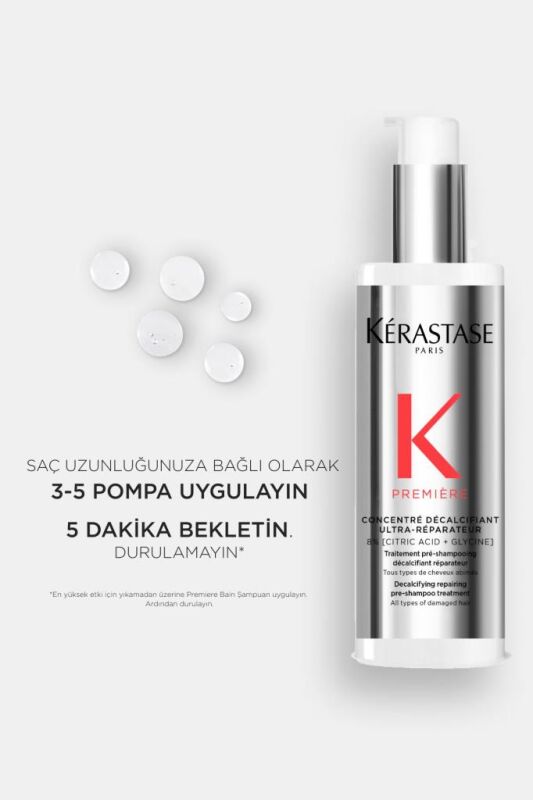 Kerastase Premiere Concentré Décalcifiant Ultra-Réparateur Onarım Sağlayan Şampuan Öncesi Bakım 250 ml - 5