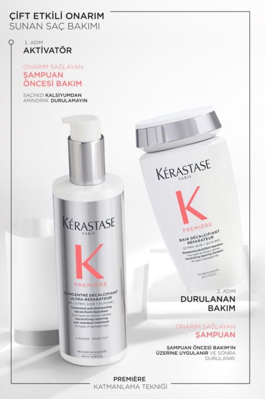 Kerastase Premiere Concentré Décalcifiant Ultra-Réparateur Onarım Sağlayan Şampuan Öncesi Bakım 250 ml - 6