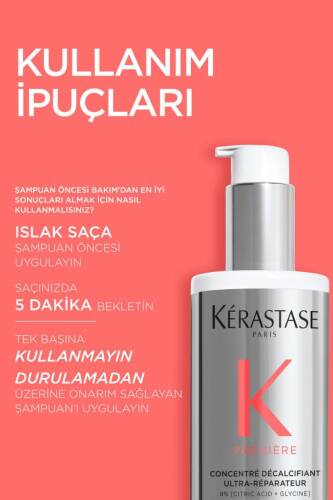 Kerastase Premiere Concentré Décalcifiant Ultra-Réparateur Onarım Sağlayan Şampuan Öncesi Bakım 250 ml - 8