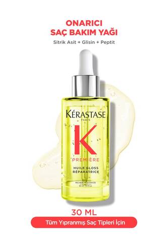 Kerastase - Kerastase Premiere Huile Gloss Réparatrice Yoğun Parlaklık Veren Onarıcı Saç Bakım Yağı 30 ml