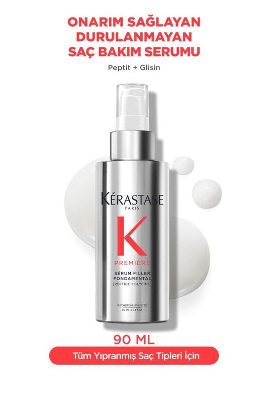 Kerastase Premiere Serum Filler Fondamental Elektriklenme Karşıtı Onarım Sağlayan Saç Serumu 90 ml