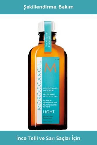 Light Treatment Ince Telli Veya Sarı Saçlar Için Hafif Bakım Yağı 100 ml - 3