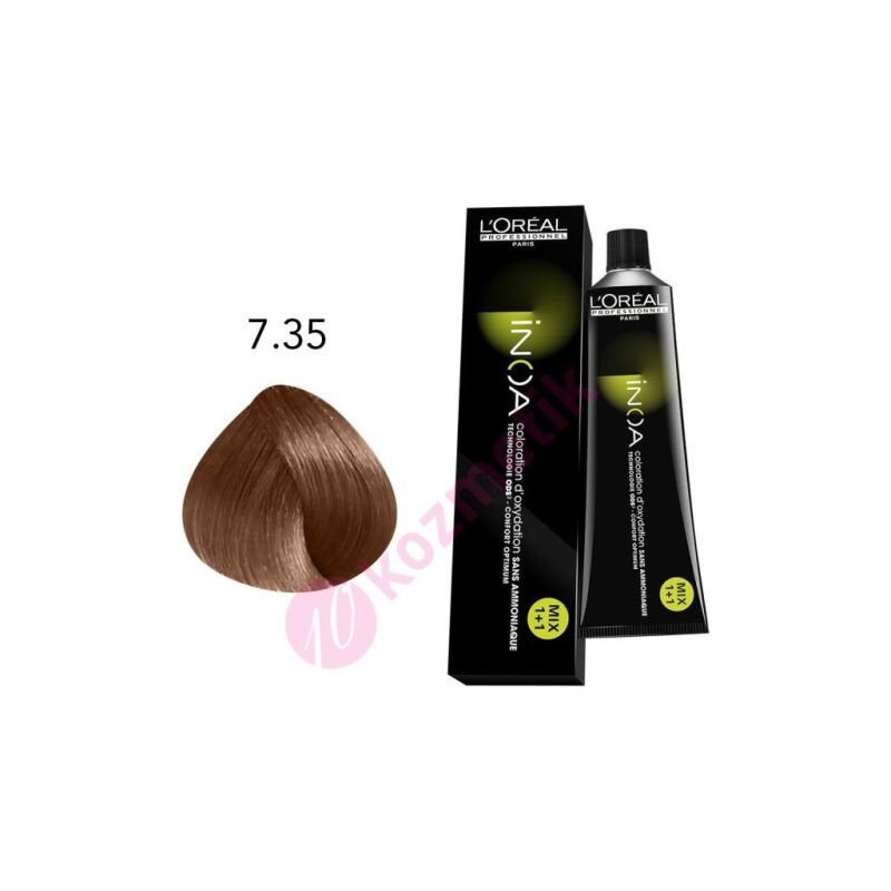 İNOA Amonyaksız Saç Boyası No: 7.35 60Ml. - 1