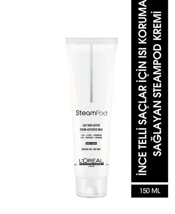 L'oreal Professionnel Steampod İnce Saçlar için Keratin Süt 150 ml
