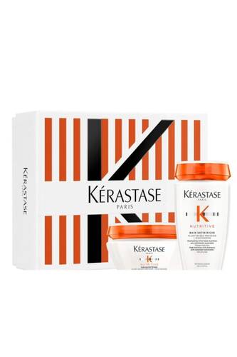 Kerastase - Nutritive Kuru Saçlar İçin İkili Set Bain Satin Riche Şampuan 250ml Masquintense Saç Maskesi 200ml