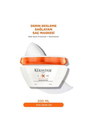Nutritive Kuru Saçlar İçin İkili Set Bain Satin Riche Şampuan 250ml Masquintense Saç Maskesi 200ml - 6