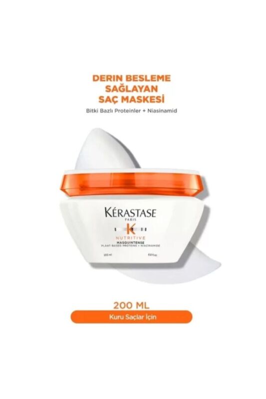 Nutritive Kuru Saçlar İçin İkili Set Bain Satin Riche Şampuan 250ml Masquintense Saç Maskesi 200ml - 6