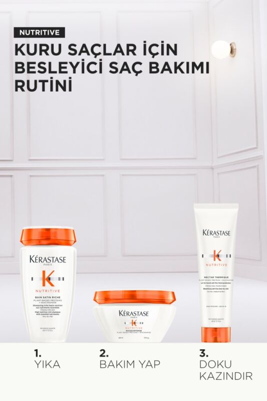Nutritive Nutritive Kuru Saçlar Için Üçlü Set - 3