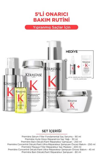 Kerastase - Premiere Yıpranmış Saçlar Için Premiere 5'li Onarıcı Bakım Rutini