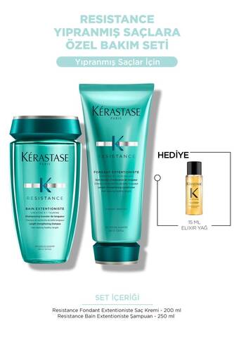 Kerastase - Resistance Yıpranmış Saçlara Özel Bakım Seti - Şampuan & Bakım Kremi