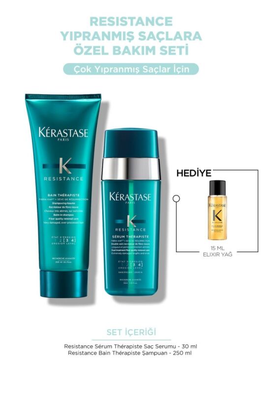 Resistance Yıpranmış Saçlara Özel Bakım Seti - Şampuan & Serum - 1