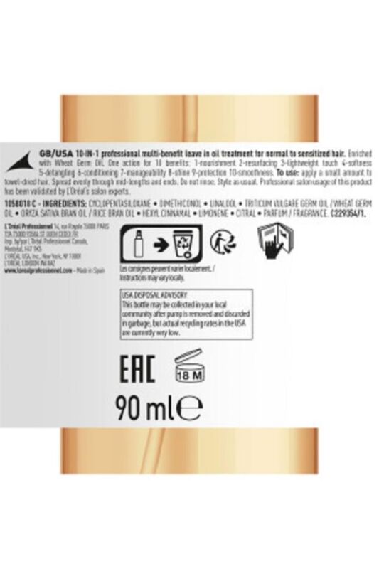 Serie Expert Absolut Repair 10 in 1 Yıpranmış Saçlar için 10 Etkili Mucize Bakım Spreyi 90 ml - 8