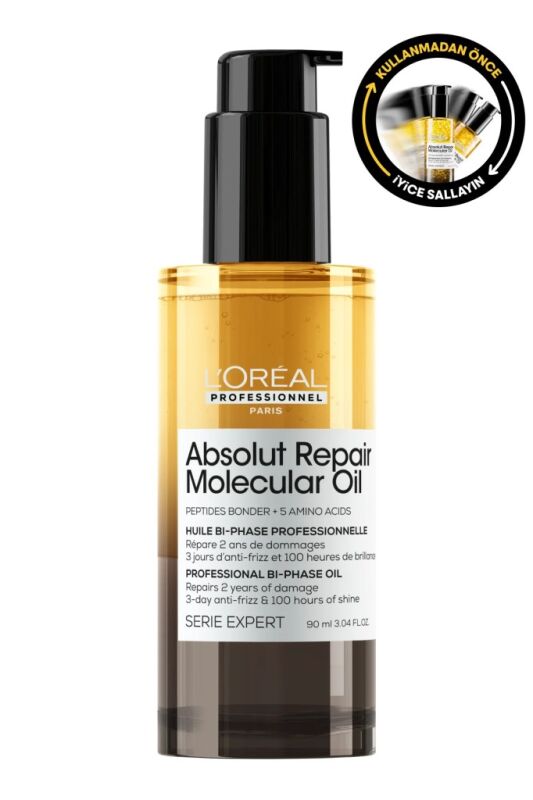 Serie Expert Absolut Repair Molecular Çift Fazlı Profesyonel Bakım Yağı 90 ml - 1