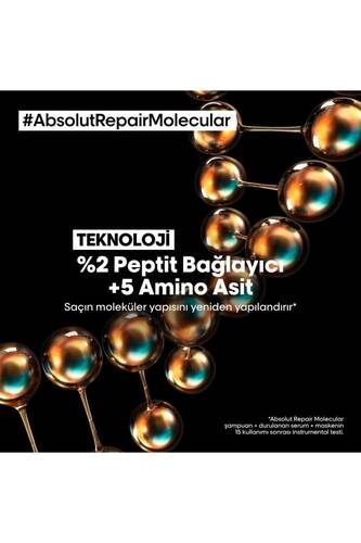 Serie Expert Absolut Repair Molecular Tüm Yıpranmış Saçlar İçin Durulanmayan Maske 100 ml - 5