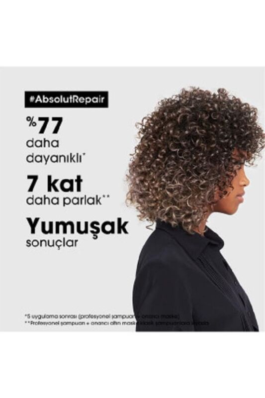 Serie Expert Absolut Repair Yıpranmış Saçlar Için Onarıcı Altın Maske 250 Ml - 3