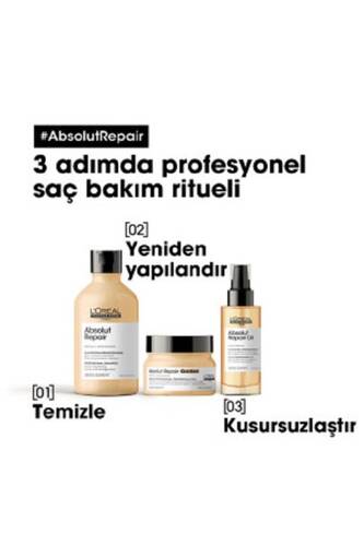 Serie Expert Absolut Repair Yıpranmış Saçlar Için Onarıcı Altın Maske 250 Ml - 5