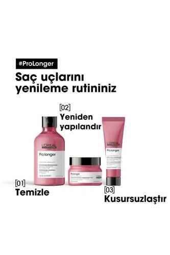 Serie Expert Pro Longer Saç Boy Ve Uçlarının Görünümünü Yenileyen Durulanmayan Bakım Kremi 150 Ml - 7