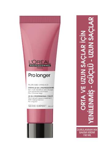 Serie Expert Pro Longer Saç Boy Ve Uçlarının Görünümünü Yenileyen Durulanmayan Bakım Kremi 150 Ml - 1