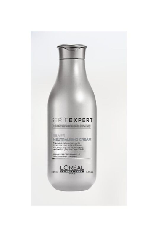 Serie Expert Silver Çok Açık Sarı, Gri Ve Beyaz Saçlar Için Renk Dengeleyici Mor Bakım Kremi 200 Ml - 1