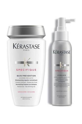 Kerastase - KERASTASE Specifique Bain Prevention Dökülme Önleyici Şampuan 250 ml + Sprey 125 ml 3474636391019