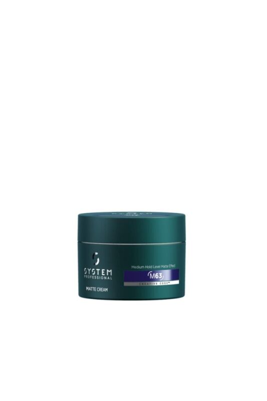 System Professional Men's Hair Non-Hardening Matte Cream Wax 80ml - 1