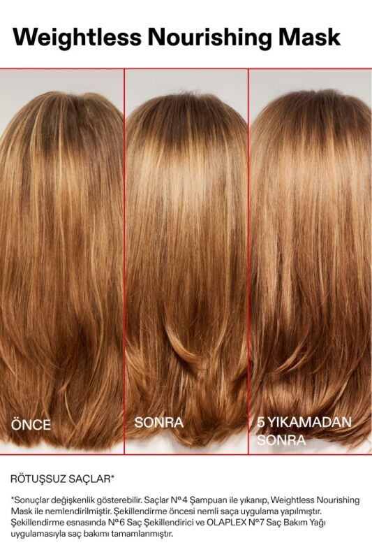 Weightless Nourishing Mask - İnce, Orta Telli Saçlar İçin Ağırlık Hissi Bırakmayan Besleyici Maske - 8