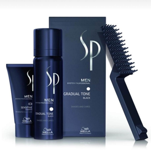 Wella SP Men Gradual Tone Pigment Mousse Beyaz Saç Kapatıcı Siyah
