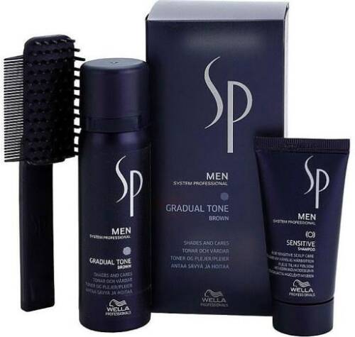 Wella SP Men Gradual Tone Pigment Mousse Beyaz Saç Kapatıcı Siyah - 2